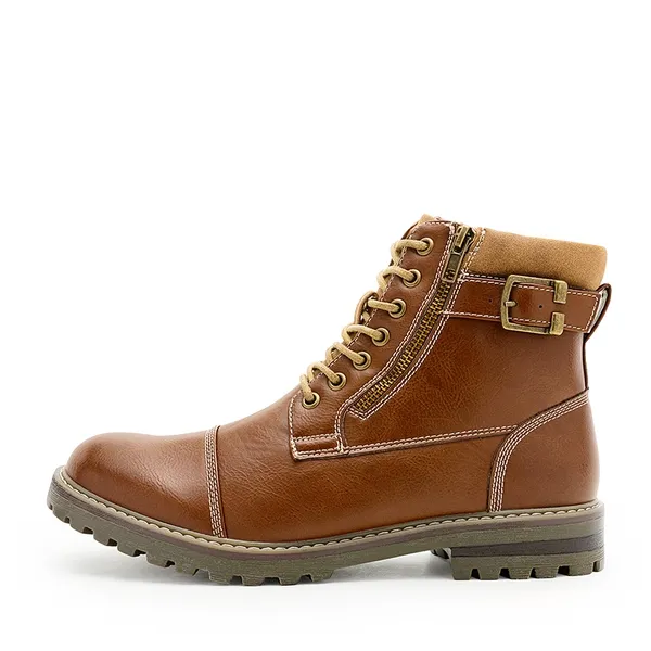 Men's Motorcycle-Styled Oxford Boots