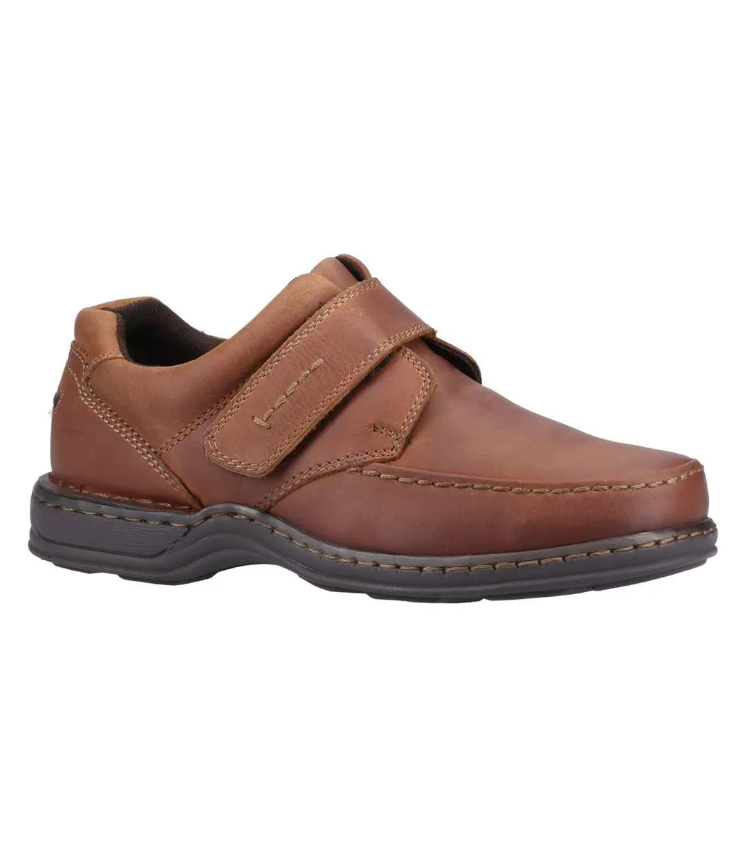 Mens roman leather shoes brown Hush Puppies