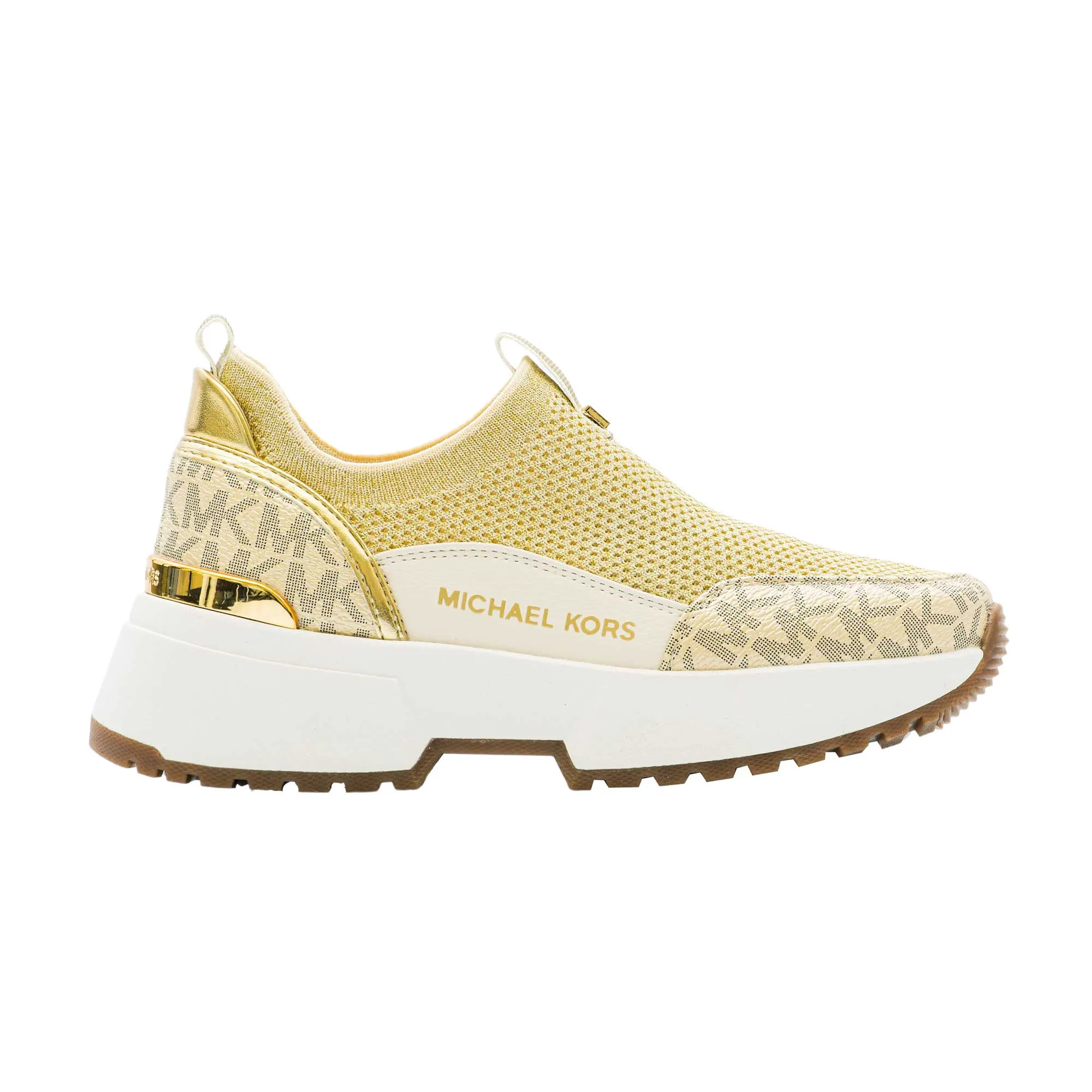 Michael Kors Kids Girl's Vanilla & Gold Sneaker