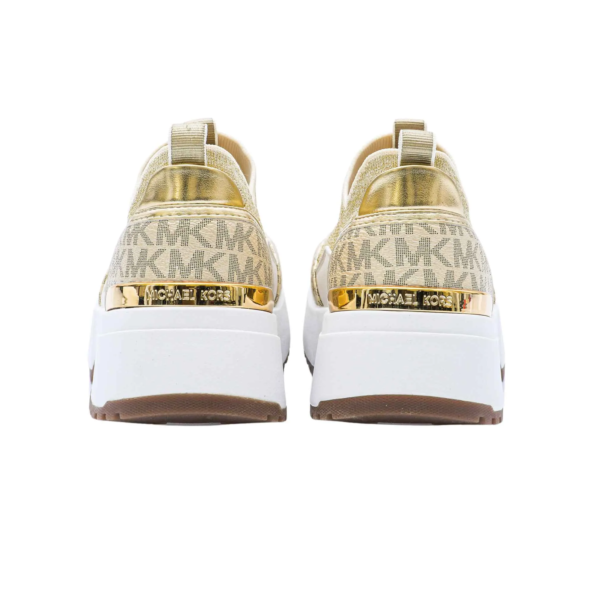 Michael Kors Kids Girl's Vanilla & Gold Sneaker