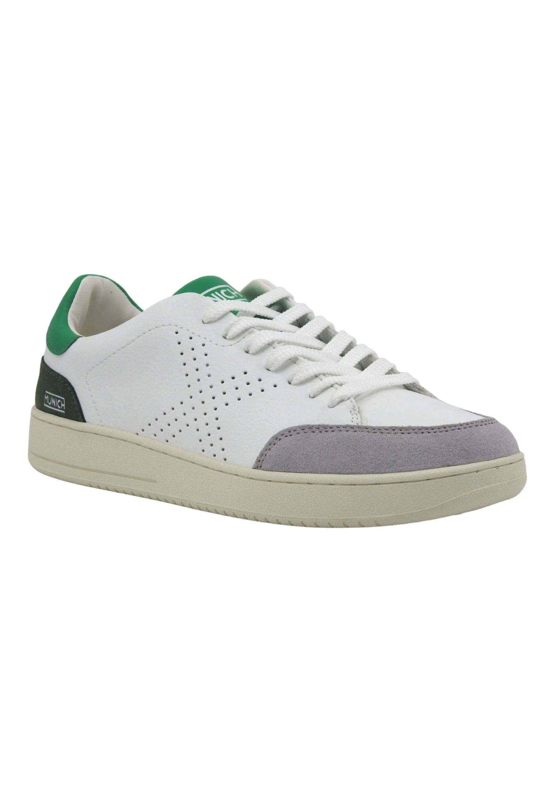 MUNICH X Court 05 Sneaker Uomo White Grey Green 8837005