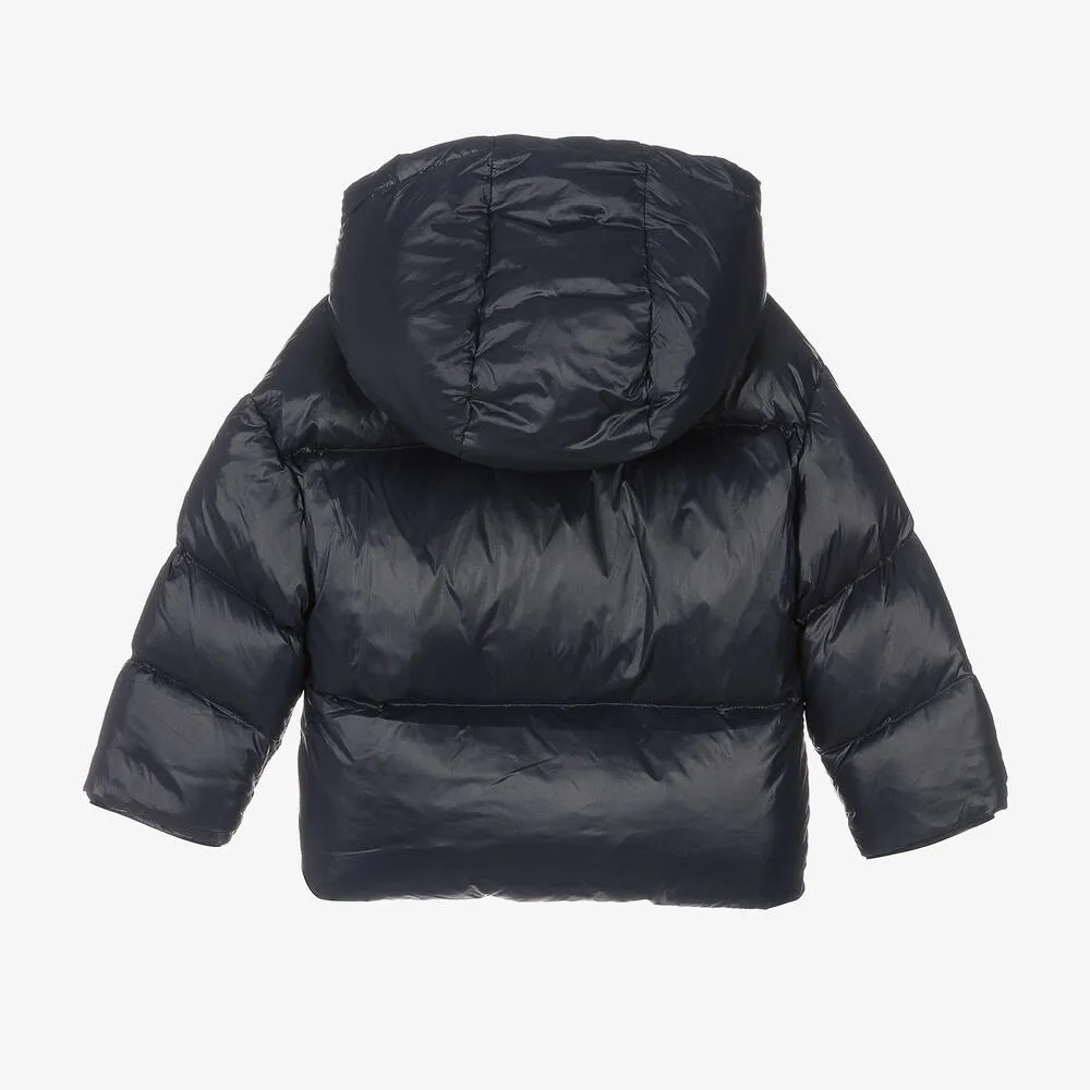 Navy Blue Down Puffer Coat