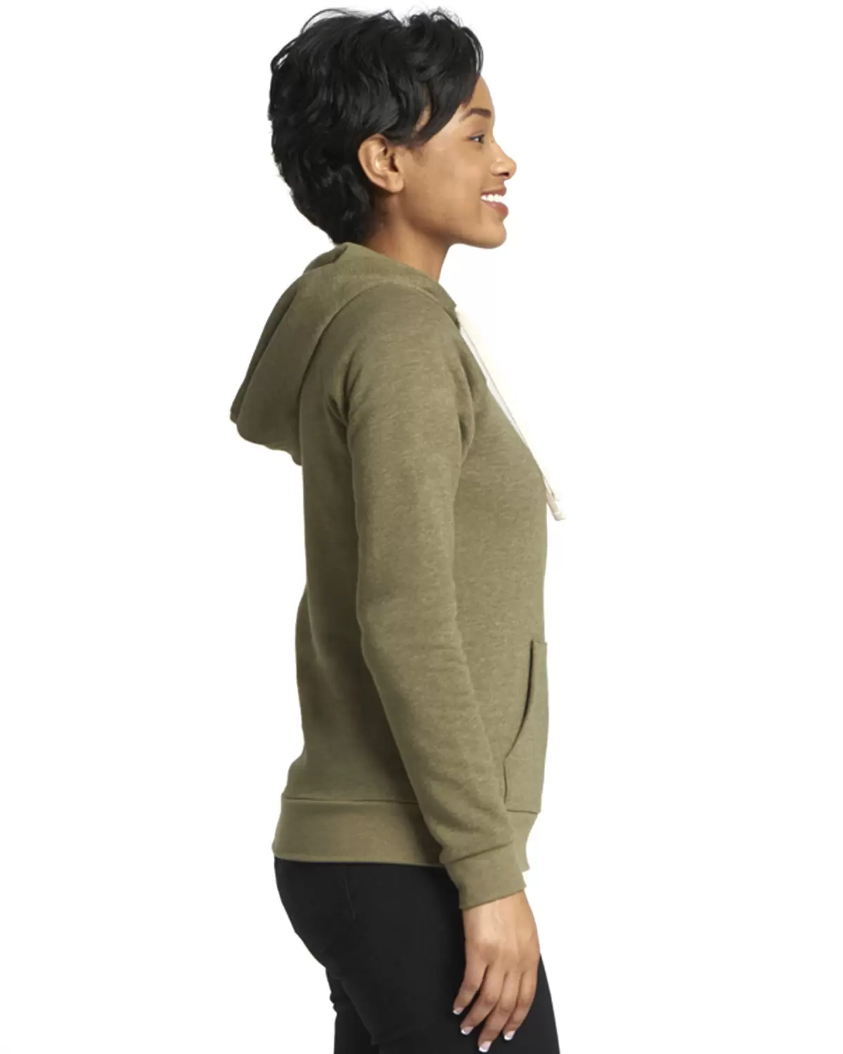 Next Level Apparel 9603 Ladies' PCH Raglan Zip Hoody SKU: 9603