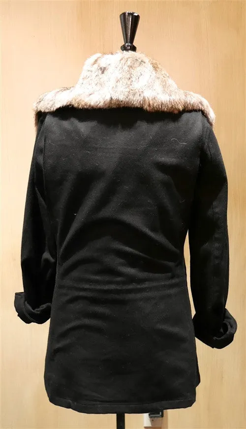 Nicholas K. Neil Jacket with Detachable Fur Collar and Vest