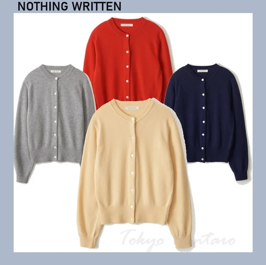 NOTHING WRITTEN  |Casual Style Street Style Office Style Cardigans