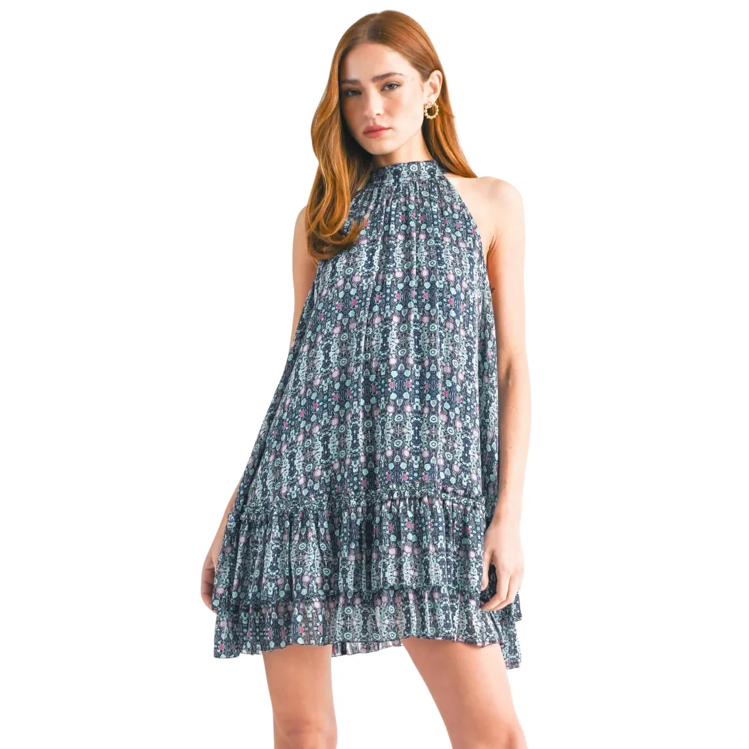 Paisley Halter Dress