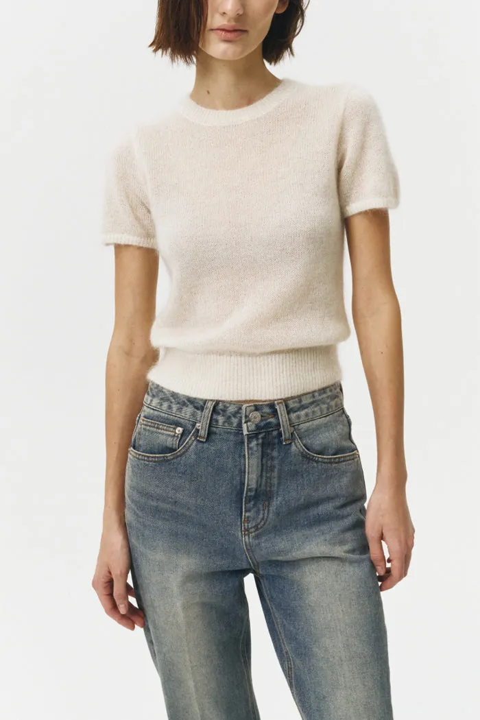 PETITE HALF SLEEVE KNIT TOP