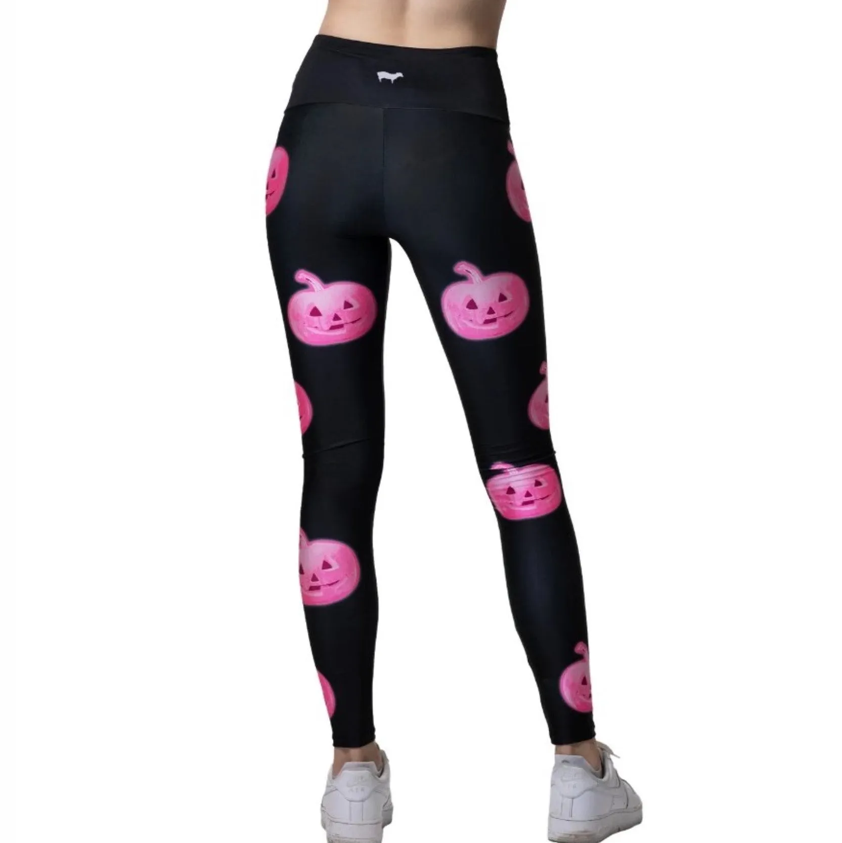 Pink Jack-O-Lantern Leggings