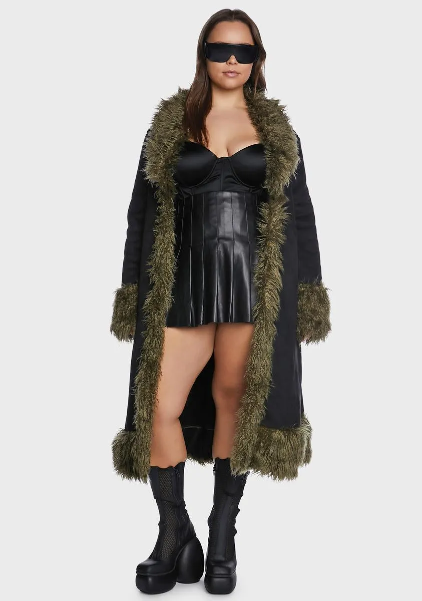 Plus Do Your Thing Faux Fur Coat-