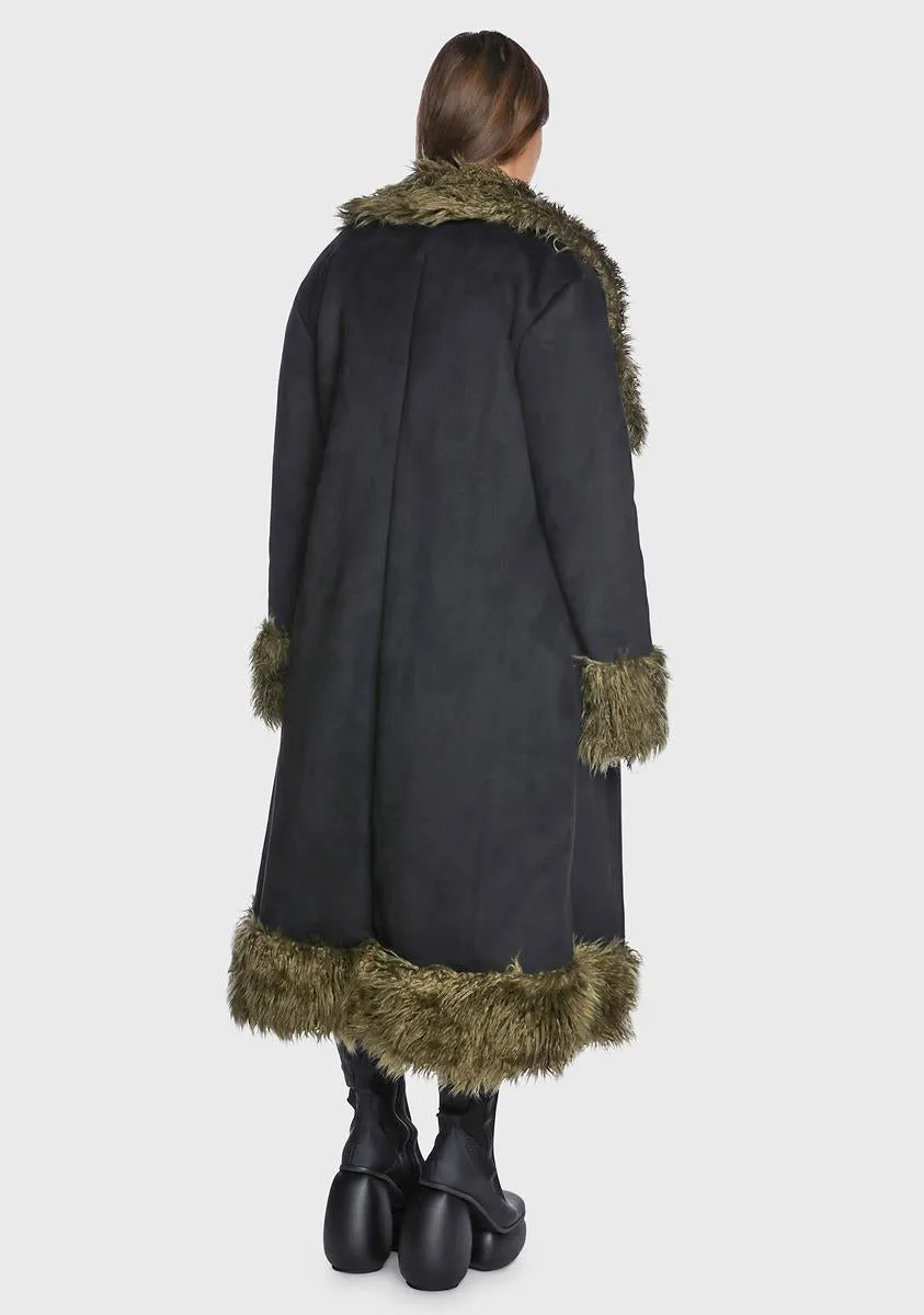 Plus Do Your Thing Faux Fur Coat-