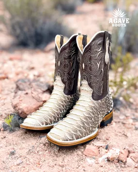 PYTHON MATTE | MEN SQUARE TOE WESTERN COWBOY BOOTS