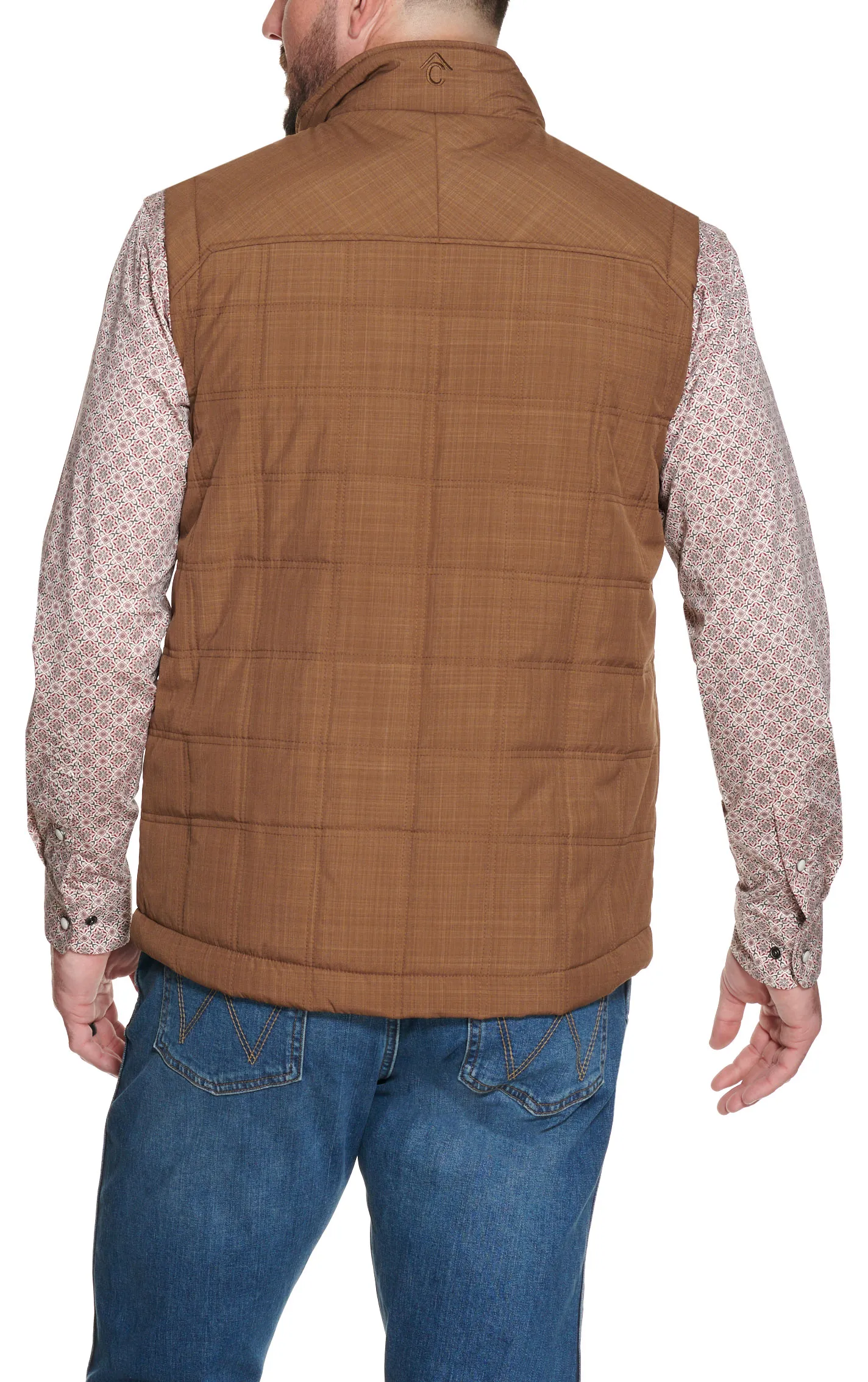 Rafter C Men's Chocolate Brown Puff Vest