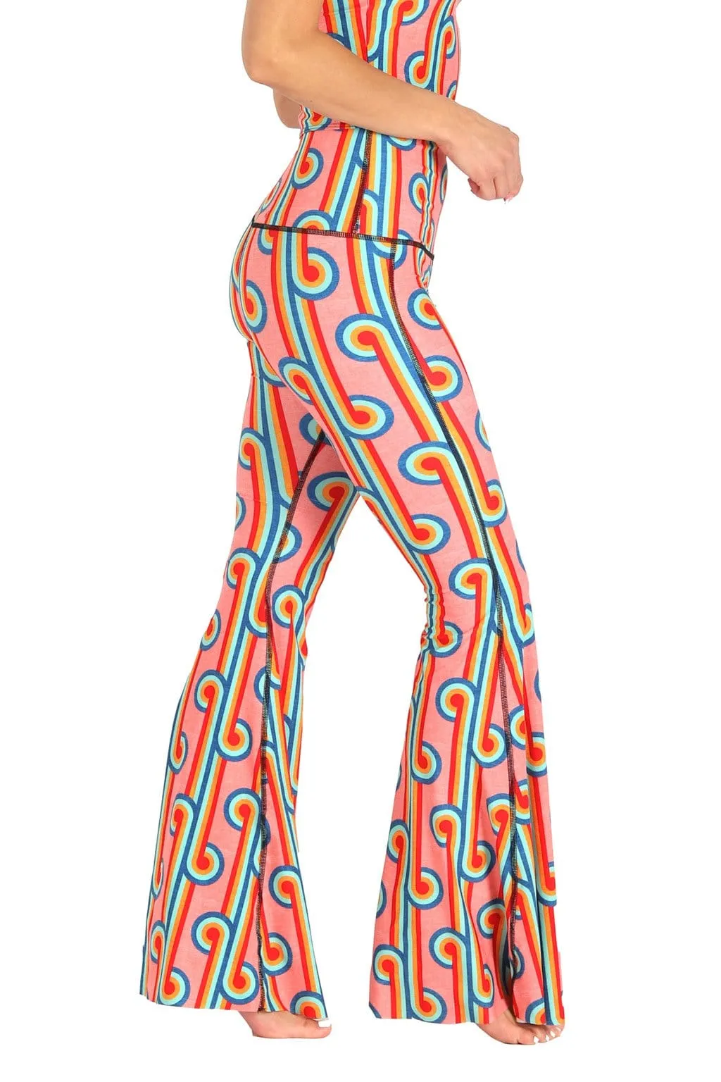 Rainbow Chaser Printed Bell Bottoms