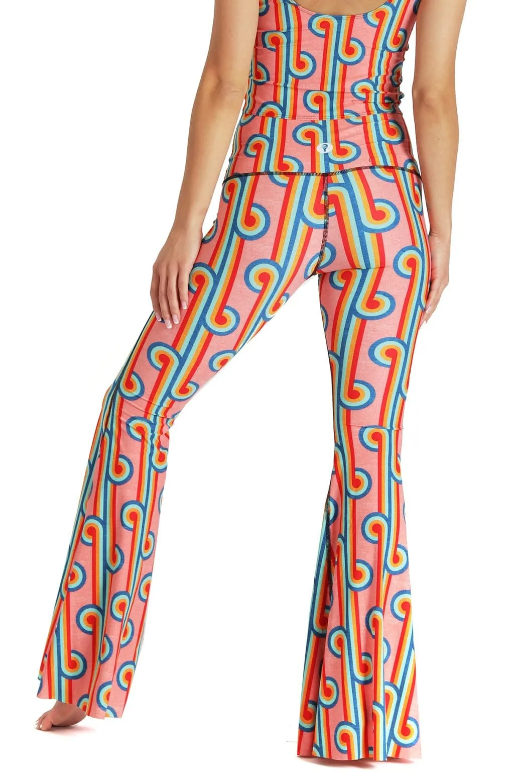 Rainbow Chaser Printed Bell Bottoms