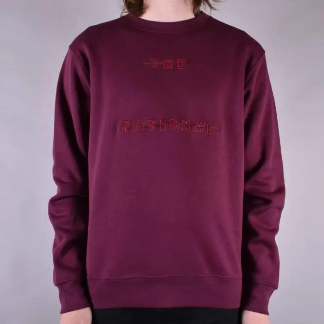 Redacted Crewneck Sweater - Burgundy