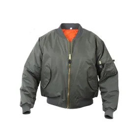 Rothco Mens MA-1 Flight Jacket - Size XXS - XL