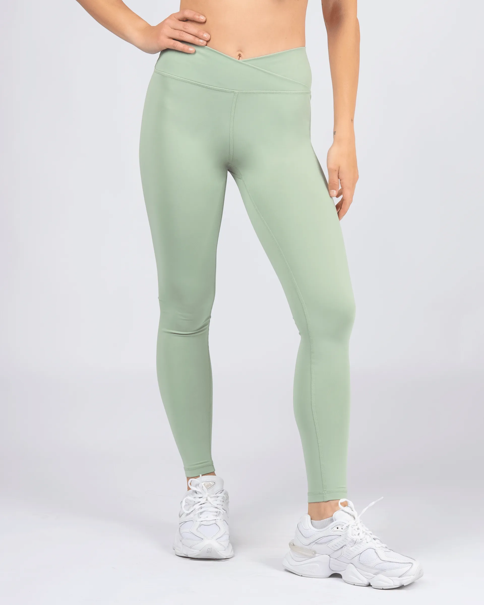 Sara Kathryns x JS Active Flatter Me Leggings- Honeydew