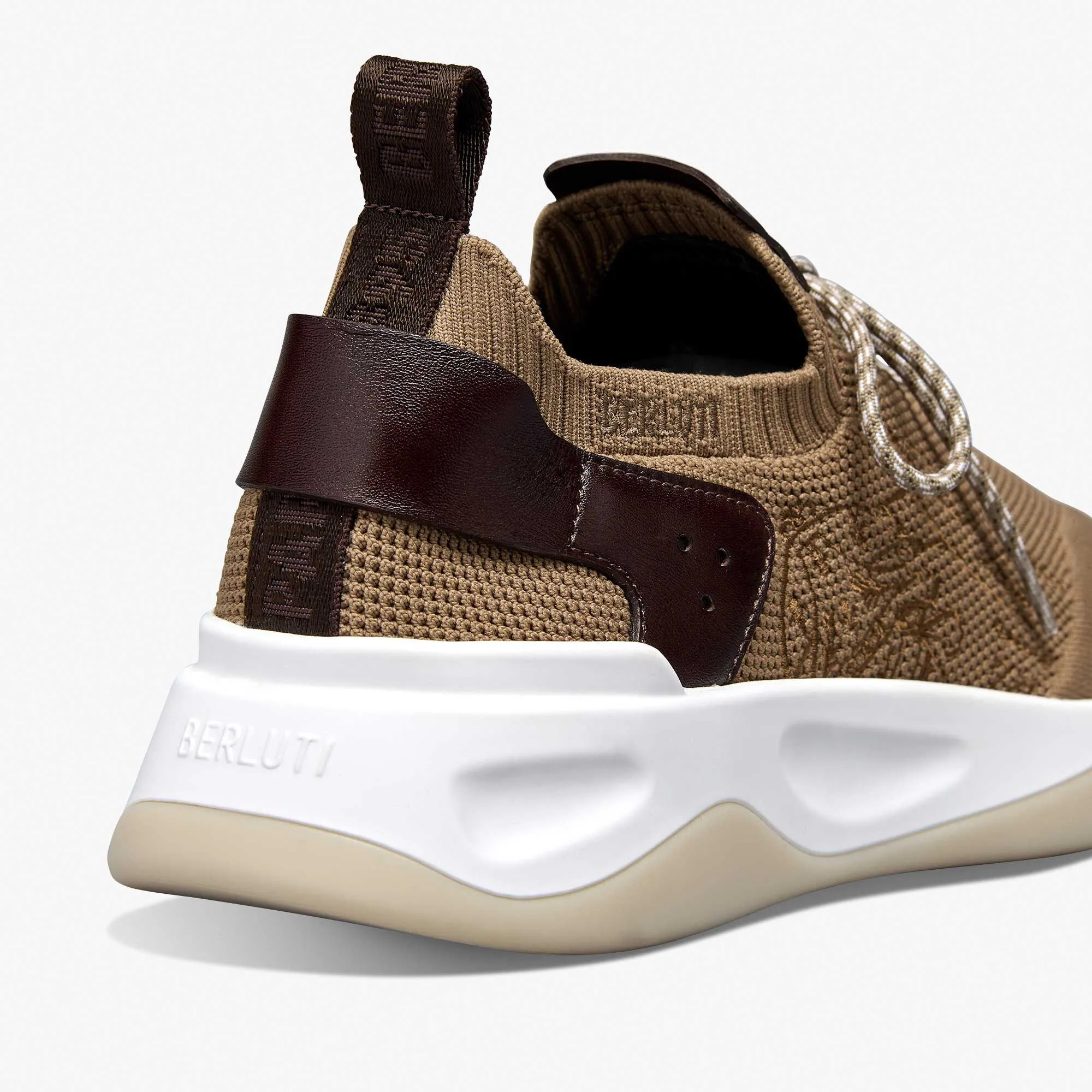 Shadow Knit And Calf Leather Sneaker