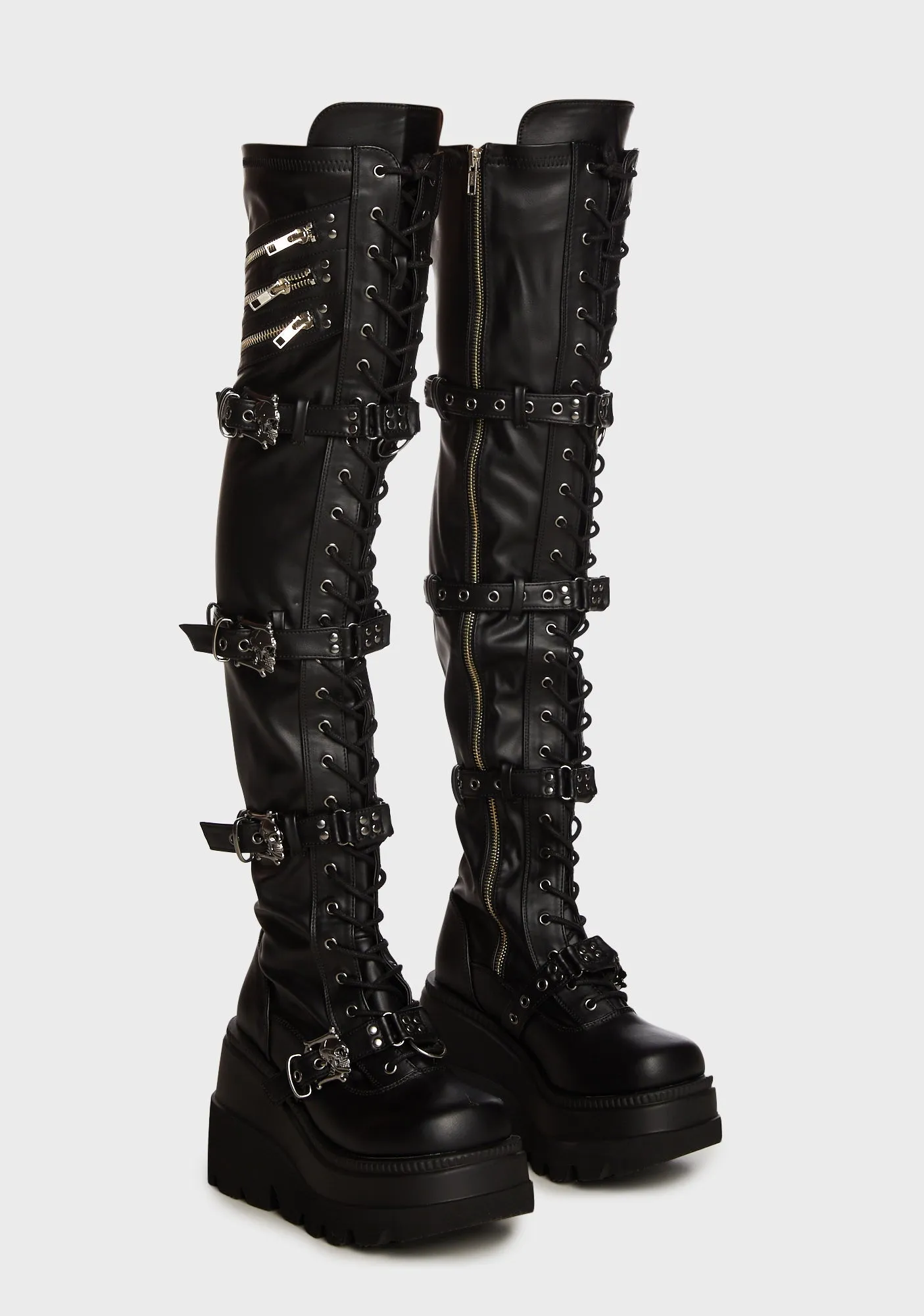 Shaker-420 Thigh-High Boots-