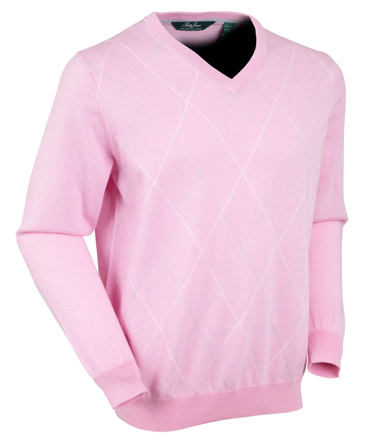 Signature Merino Argyle V-Neck Sweater