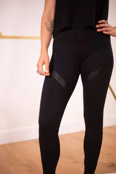 Stealth High Waisted Black Yoga Leggings