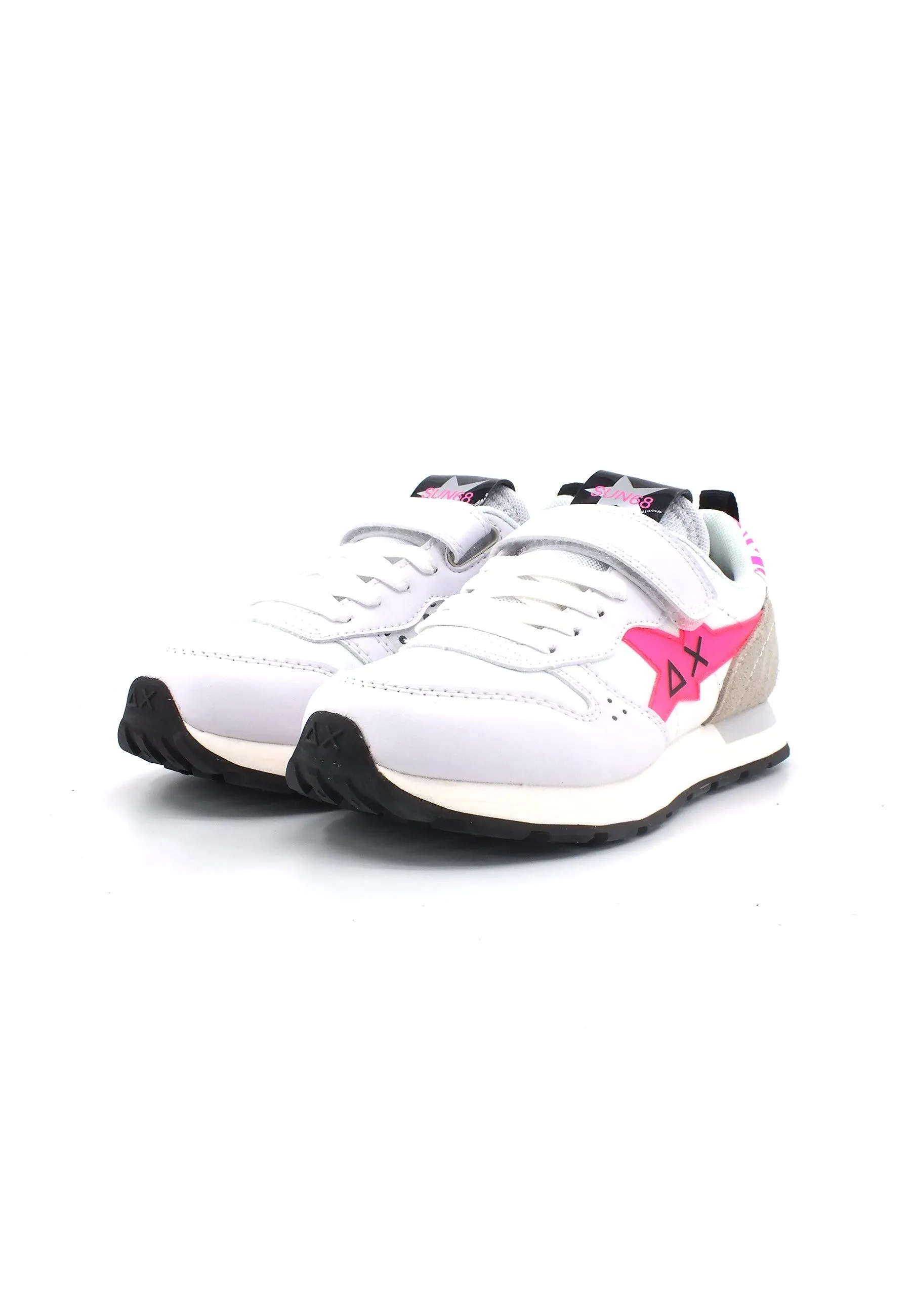 SUN68 Stargirl Sneaker Bambino Bianco Fuxia Z33413K