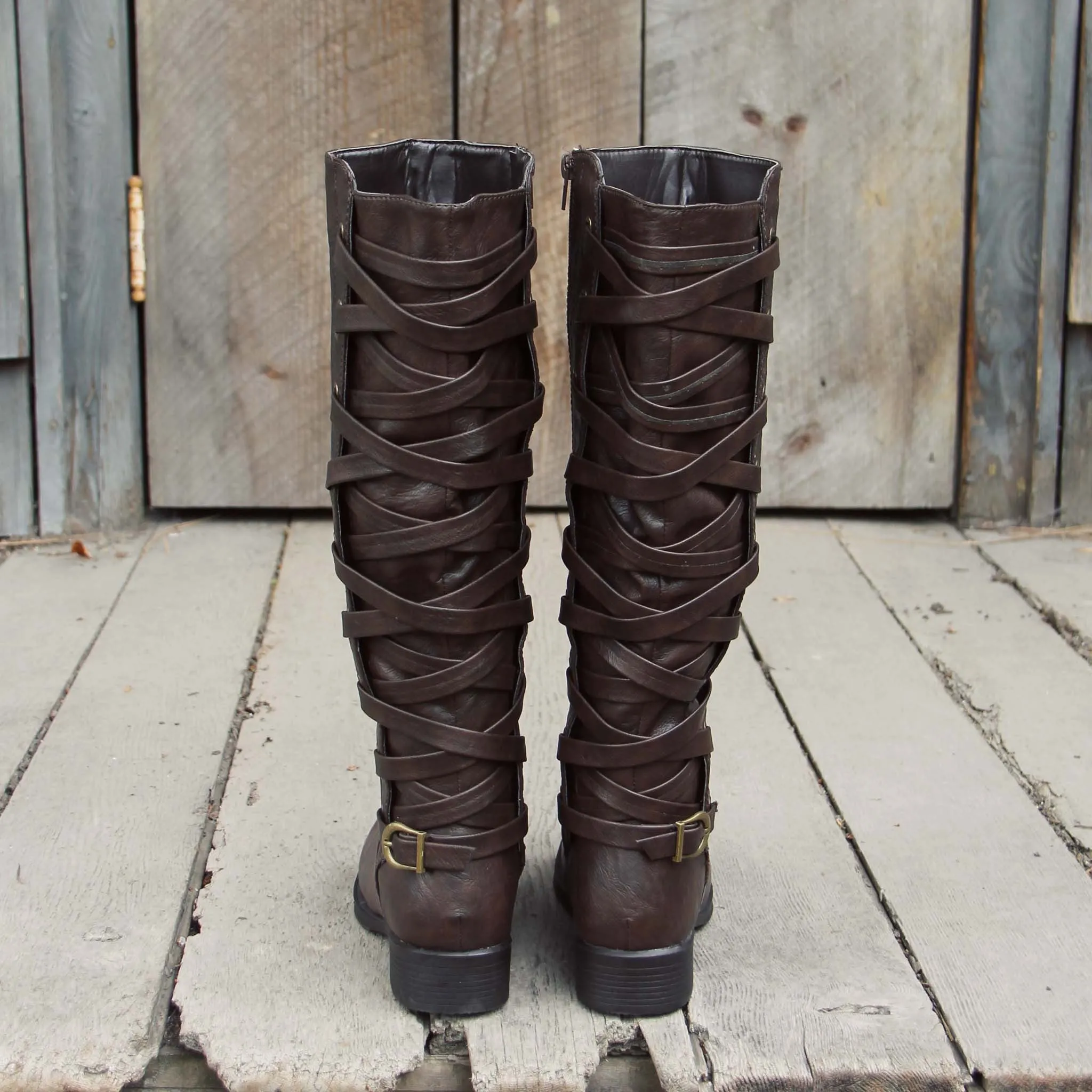 The Braided Back Boots