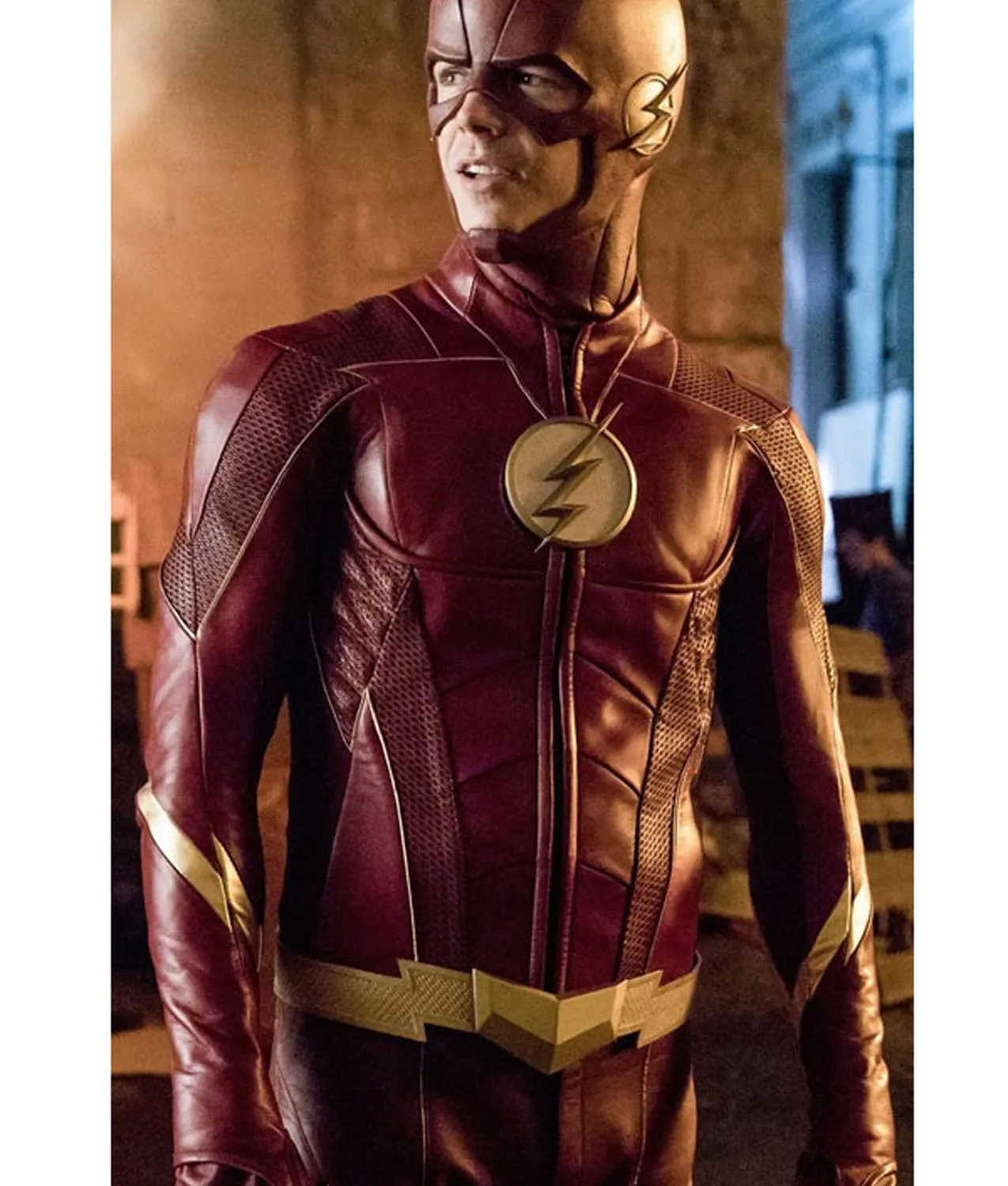 The Flash Season 4 Jacket - Maroon Leather Jacket