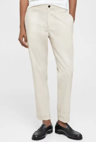 Theory Curtis Linen Pant in Sand