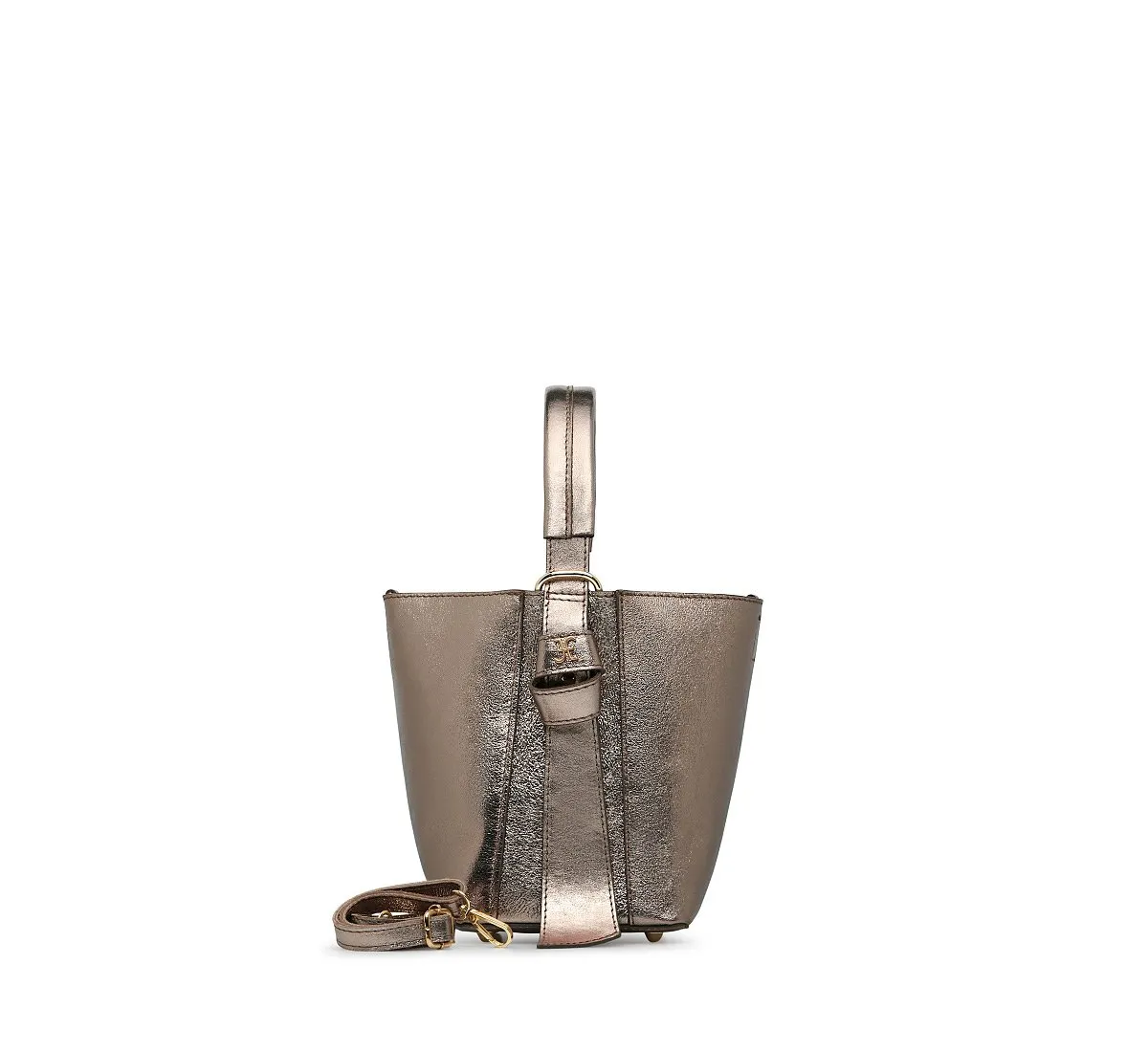 Trapeze calfskin bag