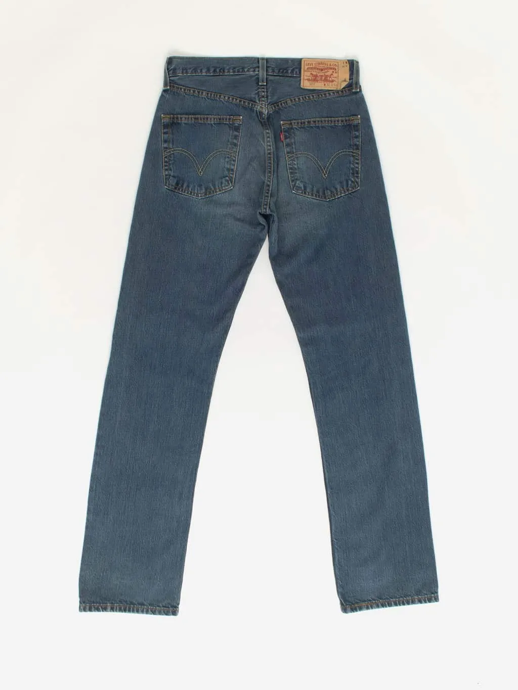 Vintage Levis 501 jeans 31 x 33 dark blue mid wash Y2K