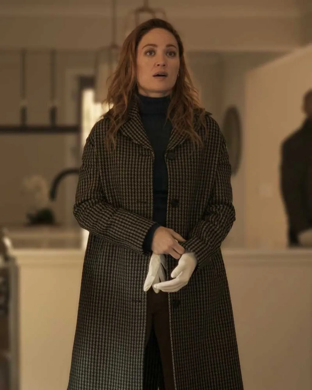 Will Trent 2023 Erika Christensen Checkered Coat