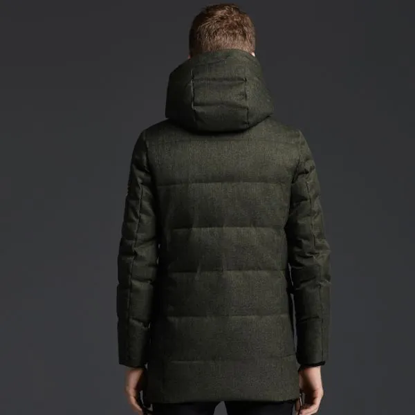 Winter Parka Coat for men goose down with side pockets