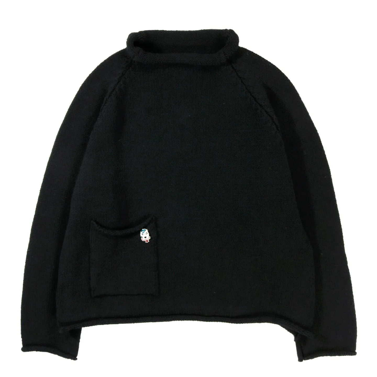 XENIA TELUNTS FISHERMAN SWEATER INDIGO-DYED BLACK