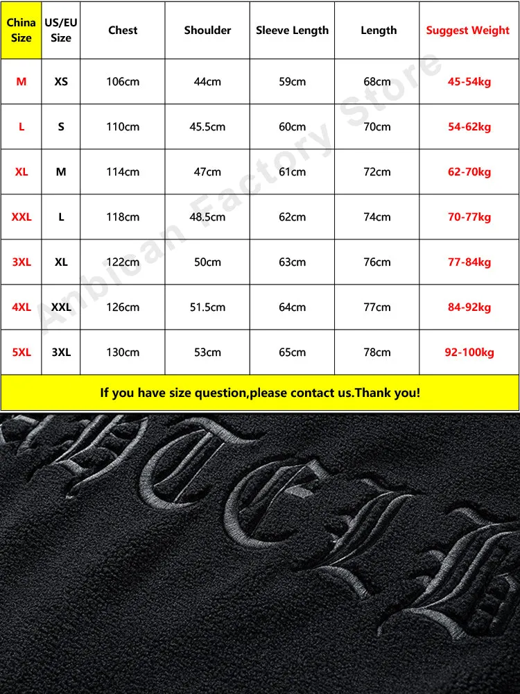 Xituodai Winter Men's Fleece Jacket 2021 New Fashion Letter Embroidery Hooded Windbreaker Oversized Coat Man Casual Thicken Warm