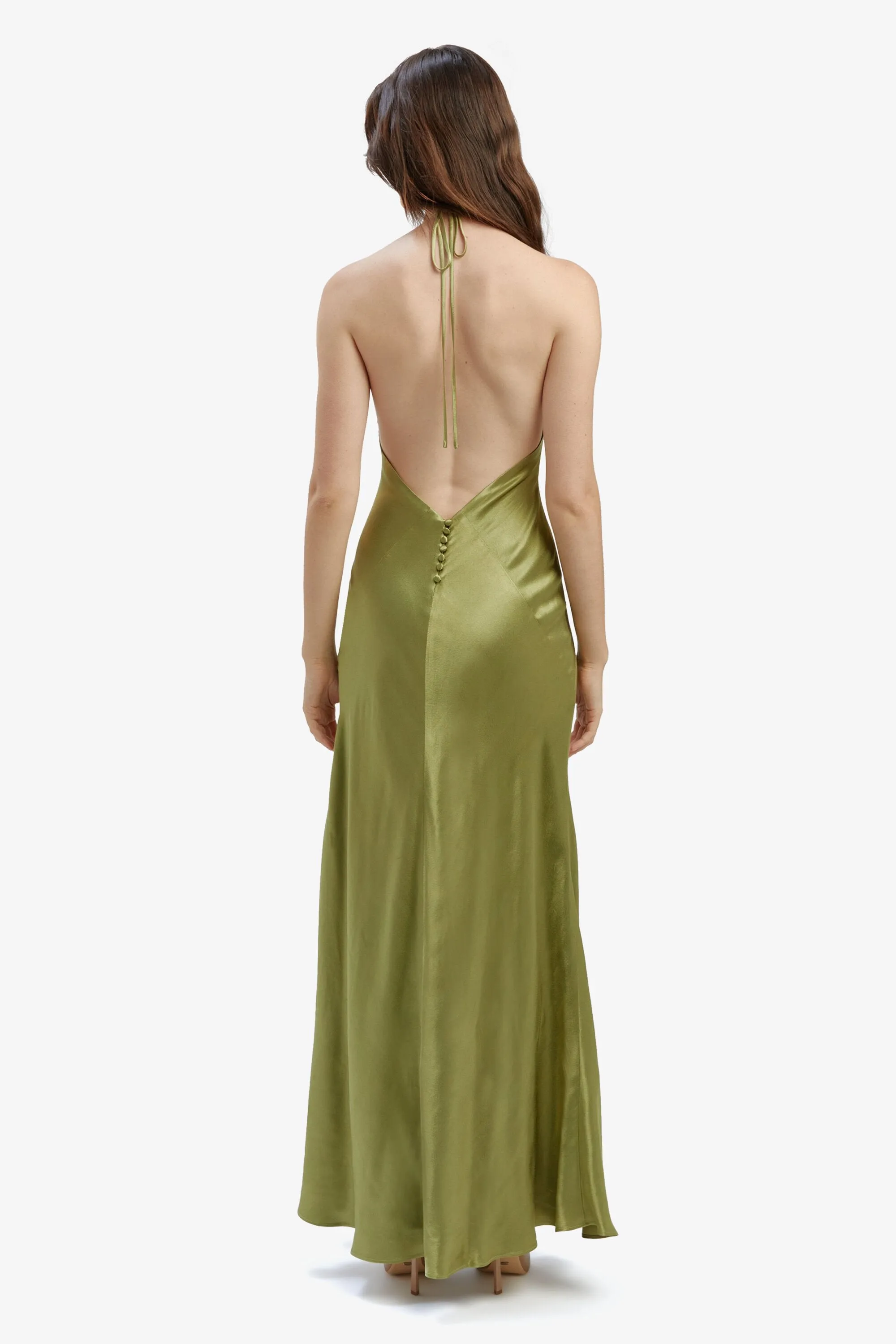 Yve Halter Dress - Khaki