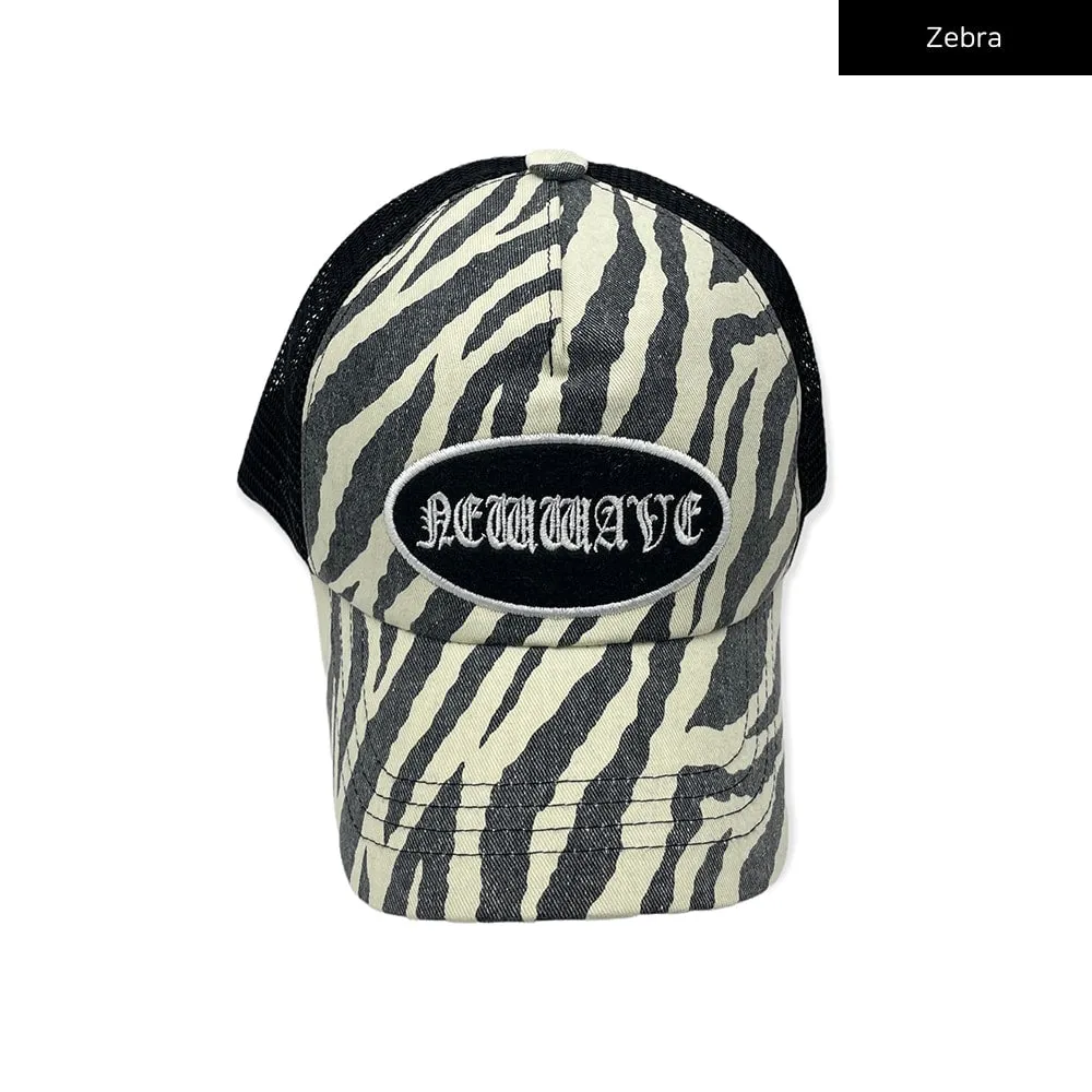 Zebra Mesh Baseball Cap CY24